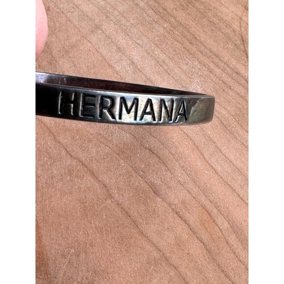 Sterling Silver 925 Bracelet Sister Multiple Languages 25.83G Elegant  Sentiment - Picture 2 of 8